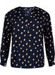 FLASH - Long sleeve blouse with print, Blue Double Dot, Packshot image number 0