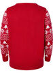 Pullover with Christmas pattern, Tango Red, Packshot image number 1