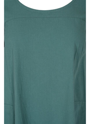 Short-sleeved cotton dress, Sea Pine, Packshot image number 2