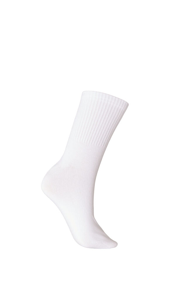 Cotton socks with patterns, White, Packshot image number 1