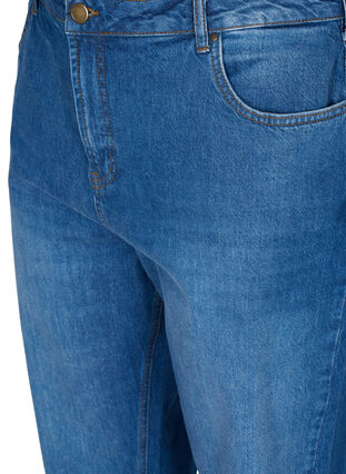 Cropped mom fit Mille jeans with a loose fit, Blue denim, Packshot image number 2