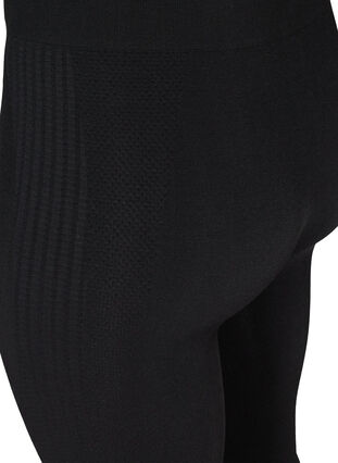 Seamless sports tights, Black, Packshot image number 3