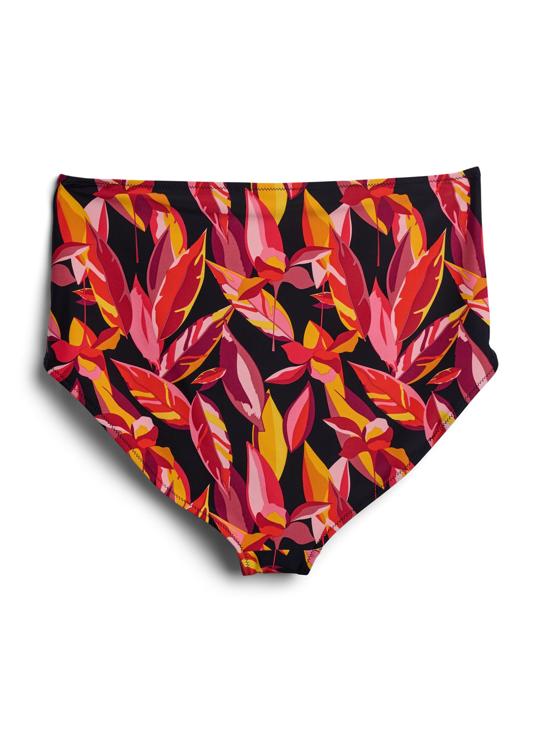 Zizzifashion High-waisted bikini bottoms with print, Red, Packshot image number 1