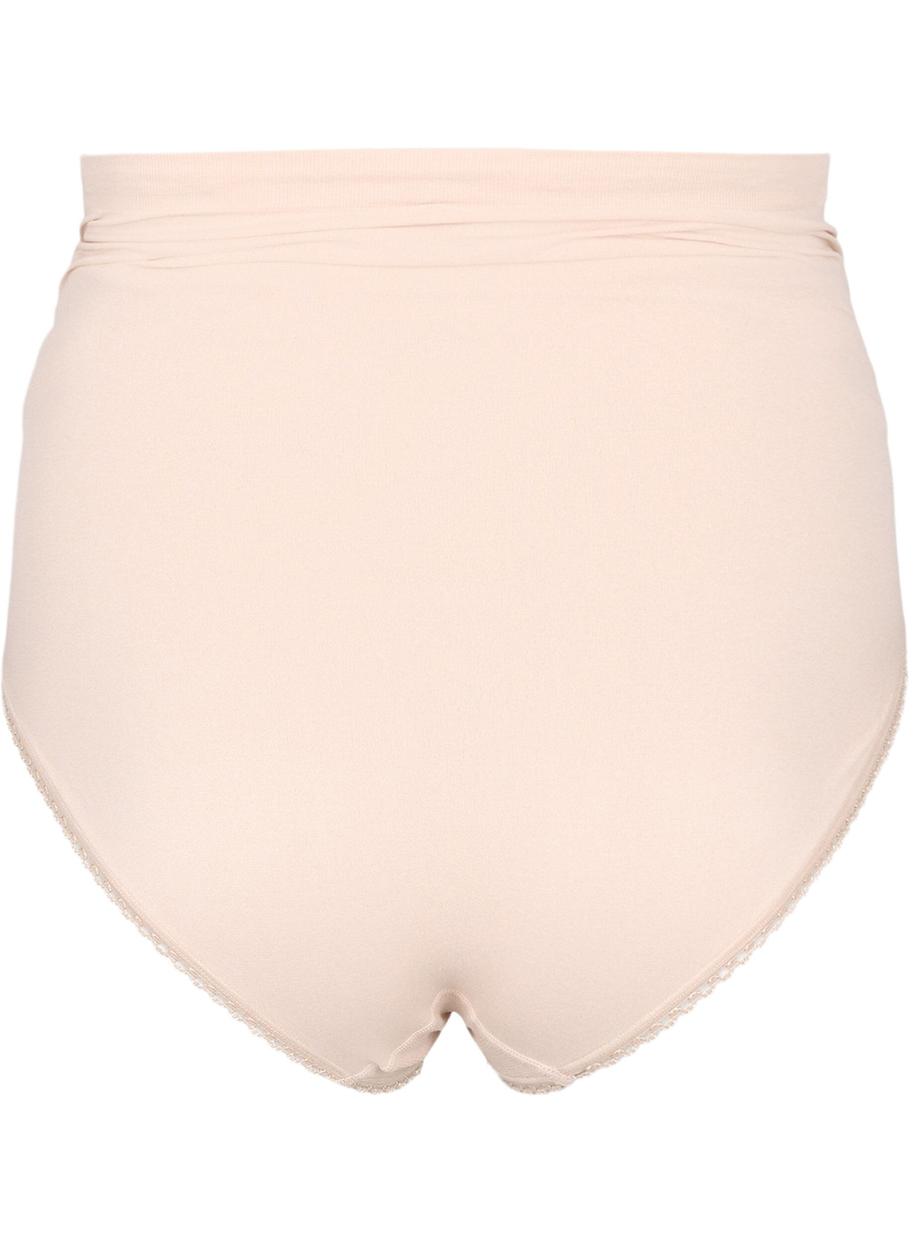Zizzifashion Seamless maternity panties, Beige, Packshot image number 1