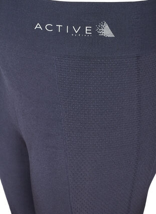 High waisted, textured workout leggings, Odysses Gray, Packshot image number 3