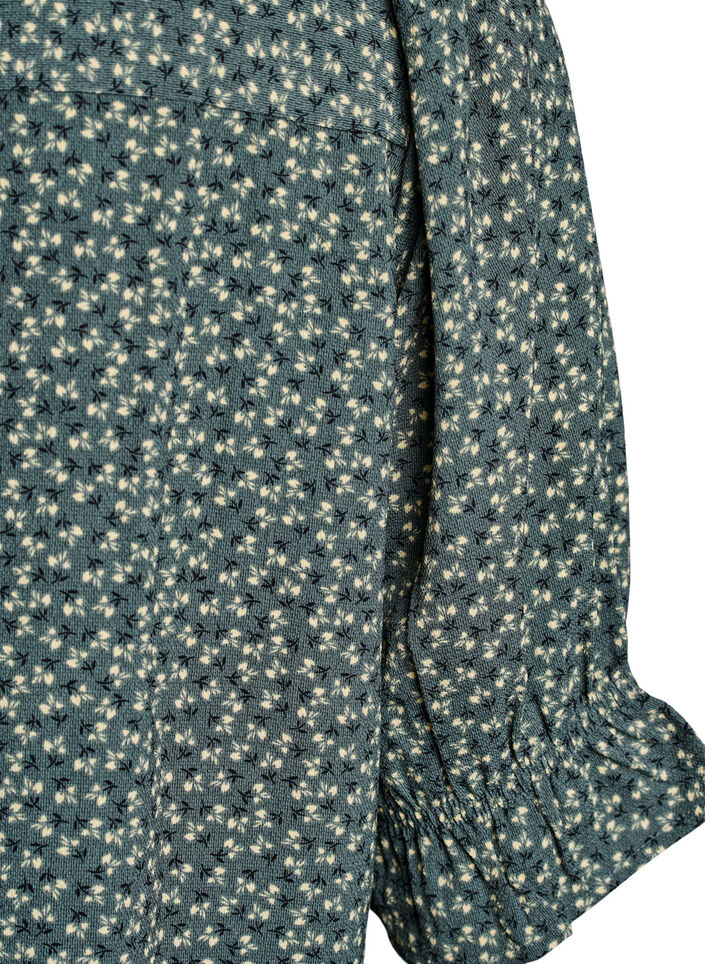 Shirt blouse with 1/2 sleeves, Green, Packshot image number 3