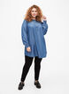 Long sleeve tunic with TENCEL™ Lyocell, Medium Blue denim, Model image number 2