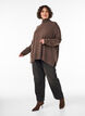 Turtleneck jumper with a loose fit, Brown, Model image number 1