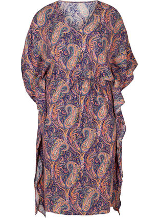 Viscose kaftan dress with paisley print, Paisley AOP, Packshot image number 0