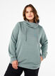 FLASH - Sweatshirt with high collar, Balsam Green Melange, Model image number 0