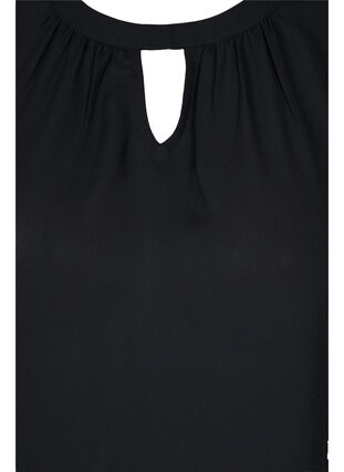Blouse with long sleeves, Black, Packshot image number 2