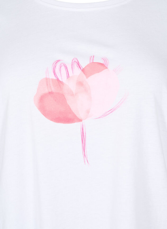 FLASH - T-shirt with motif, White, Packshot image number 2