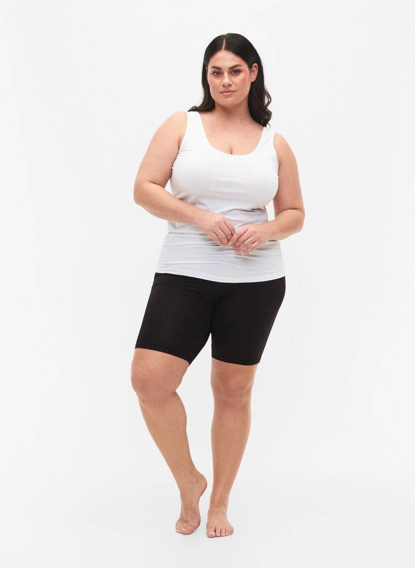 2-pack viscose cycling shorts, Black, Model image number 1