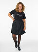 T-shirt with motif, Black, Model image number 1