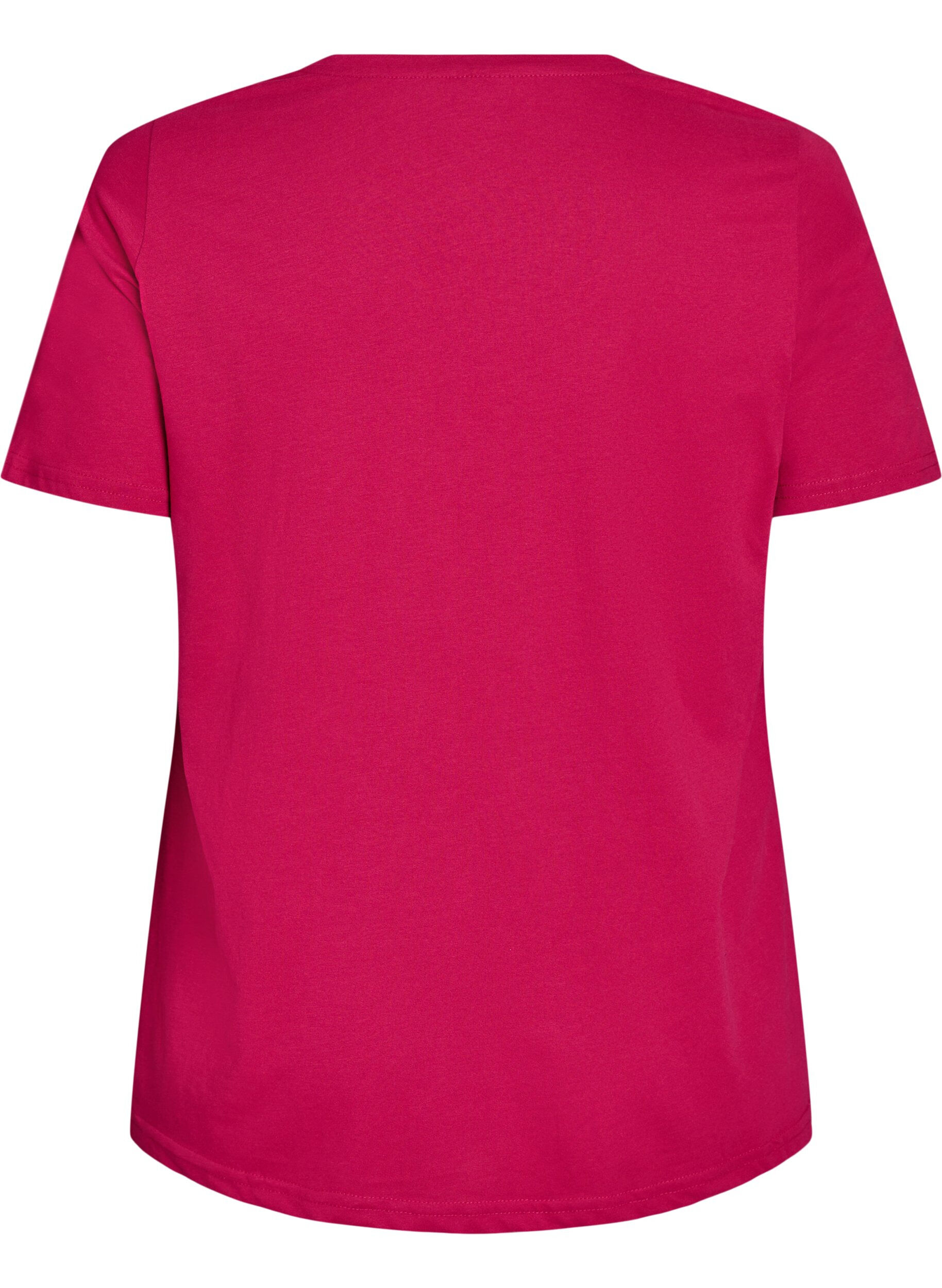 Zizzifashion T-shirt with motif, Red, Packshot image number 1