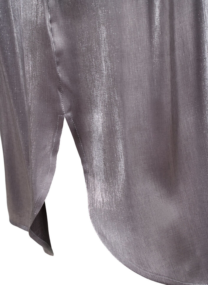 Long silver-colored shirt, Dark Silver, Packshot image number 3