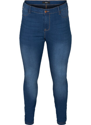 Trousers, Blue denim, Packshot image number 0