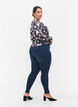 Jeggings in cotton blend, Dark blue denim, Model image number 1