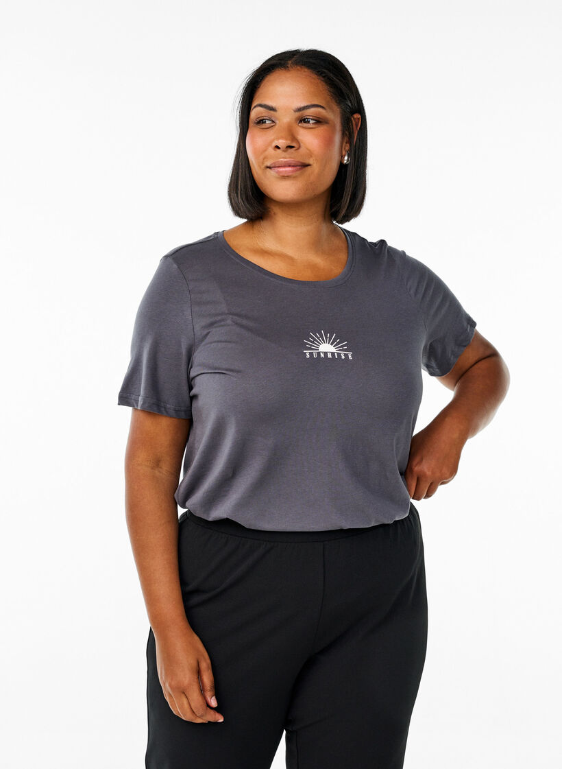 FLASH - T-shirt with motif, Grey, Model image number 0