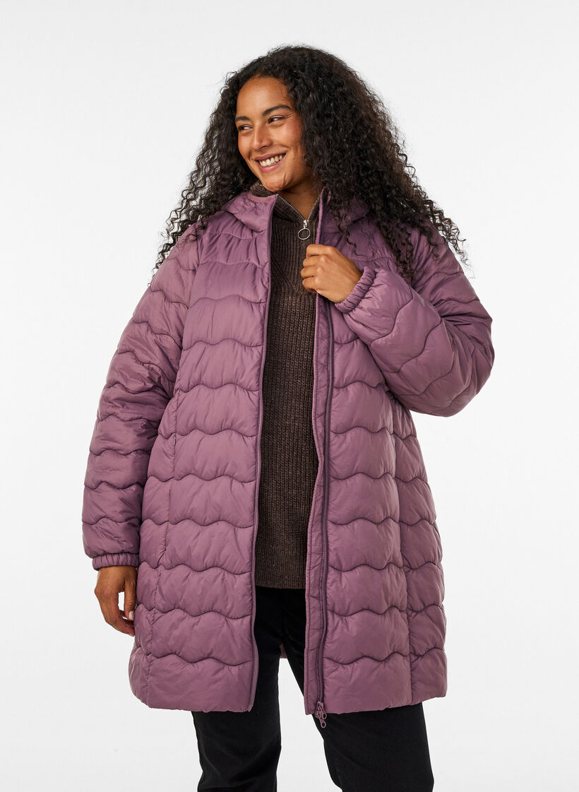 Quilted jacket, Rose, Model image number 0