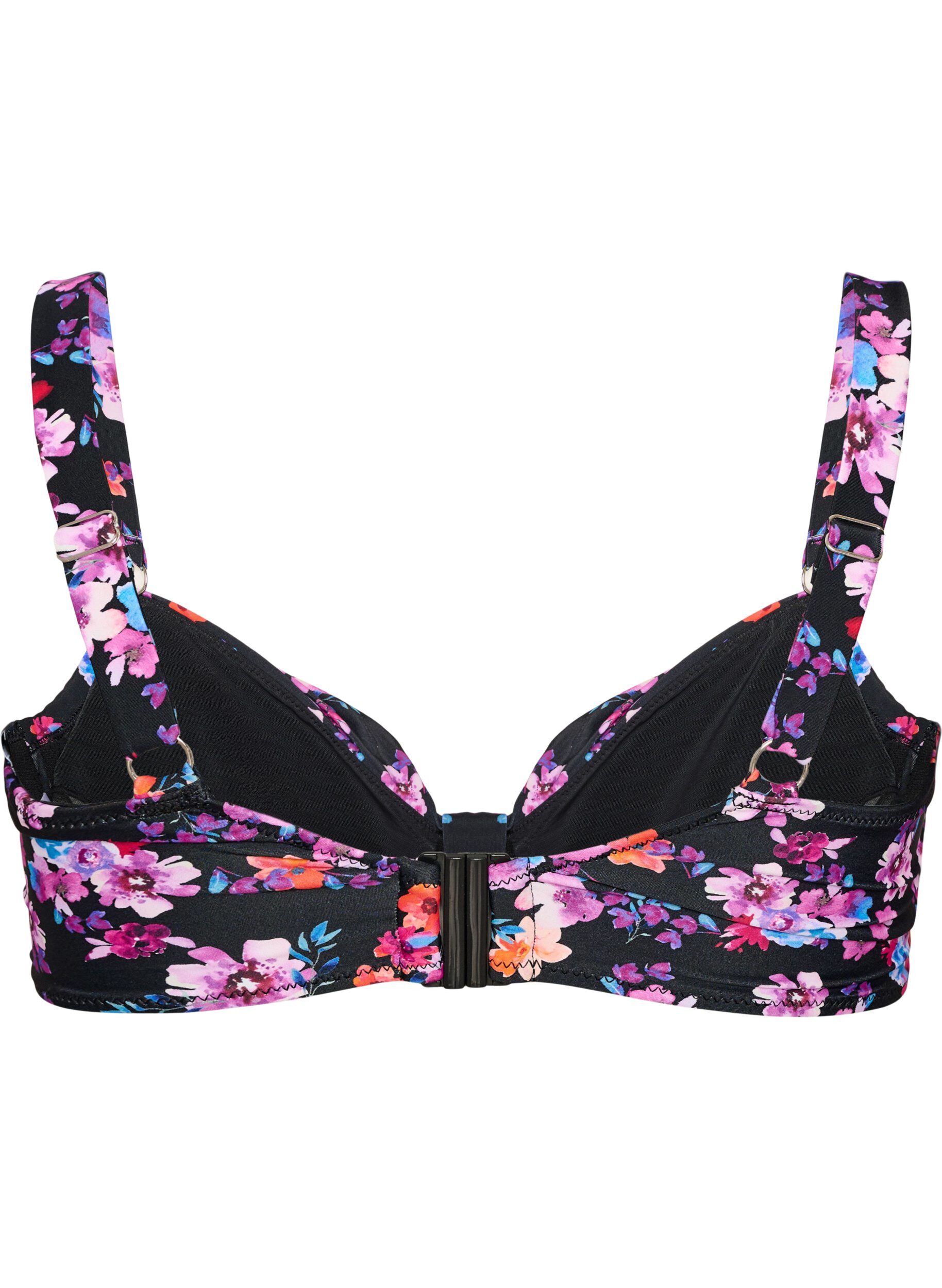 Zizzifashion Underwire bikini bra with pattern, Purple, Packshot image number 1