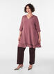 A-line dress with layered ruffles, Rose, Model image number 1