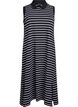 Sleeveless polo dress in midi length, Black, Packshot image number 0