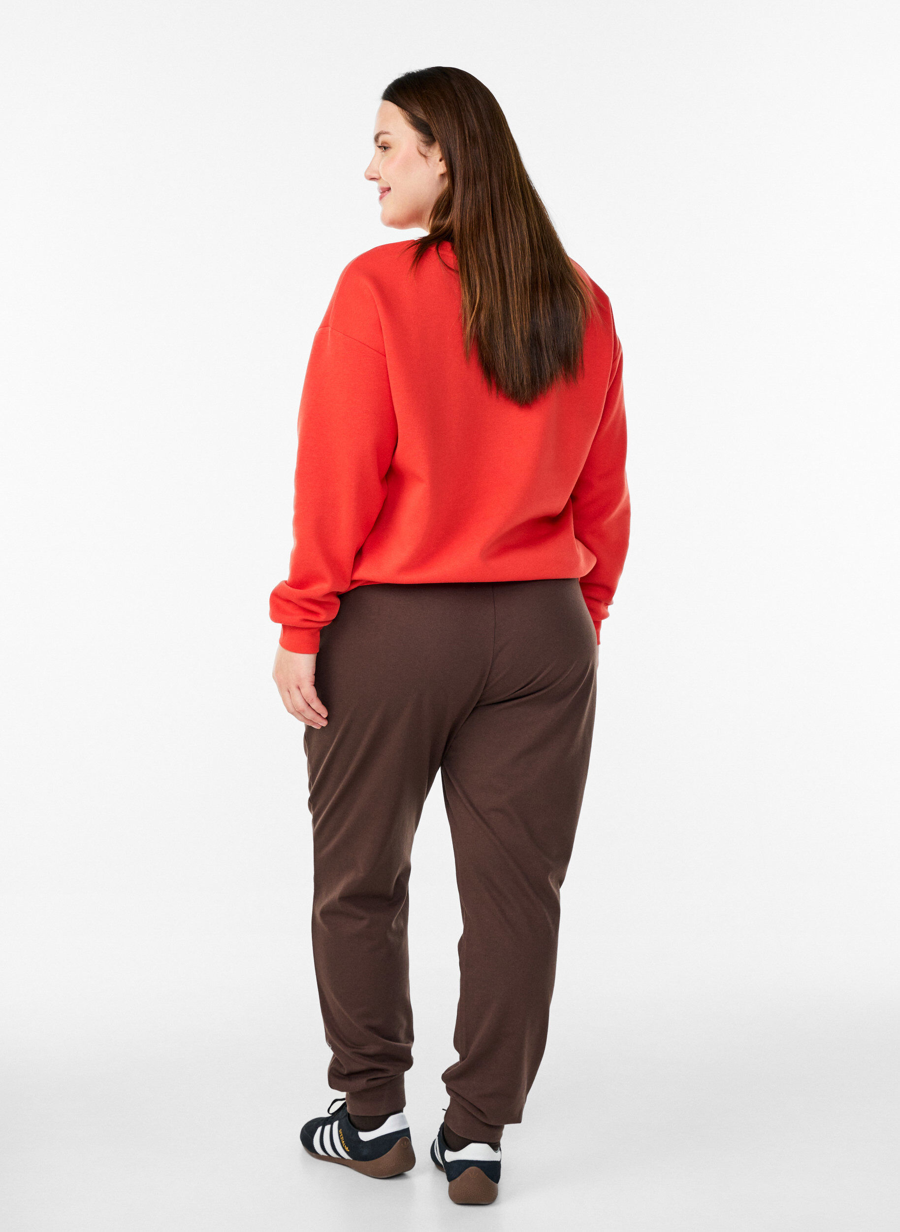 ZizzifashionSweatshirt with front motif, Red, Model image number 2