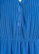 Short dress with tonal stripes and textured spots, Blue, Packshot image number 2