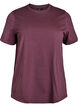 Basic cotton T-shirt with round neck, Dark Bordeaux, Packshot image number 0