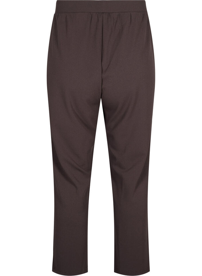 Straight fit trousers, Brown, Packshot image number 1