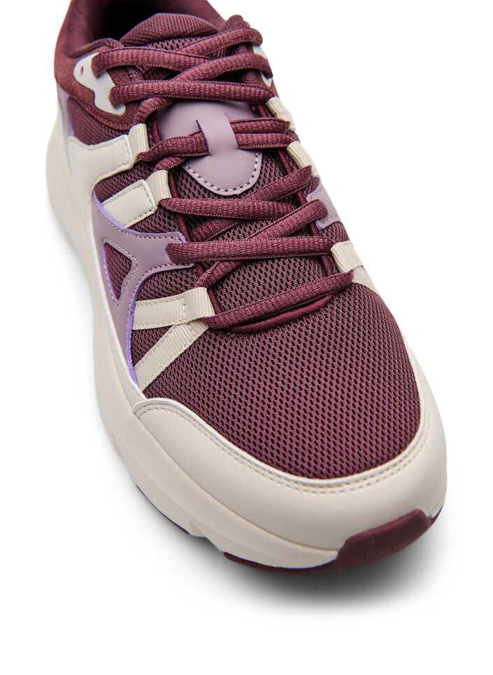 Comfortable sneakers with a shock-absorbing sole, Red, Packshot image number 3