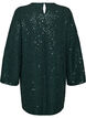 Short sequin dress with an A-line shape, Green, Packshot image number 1