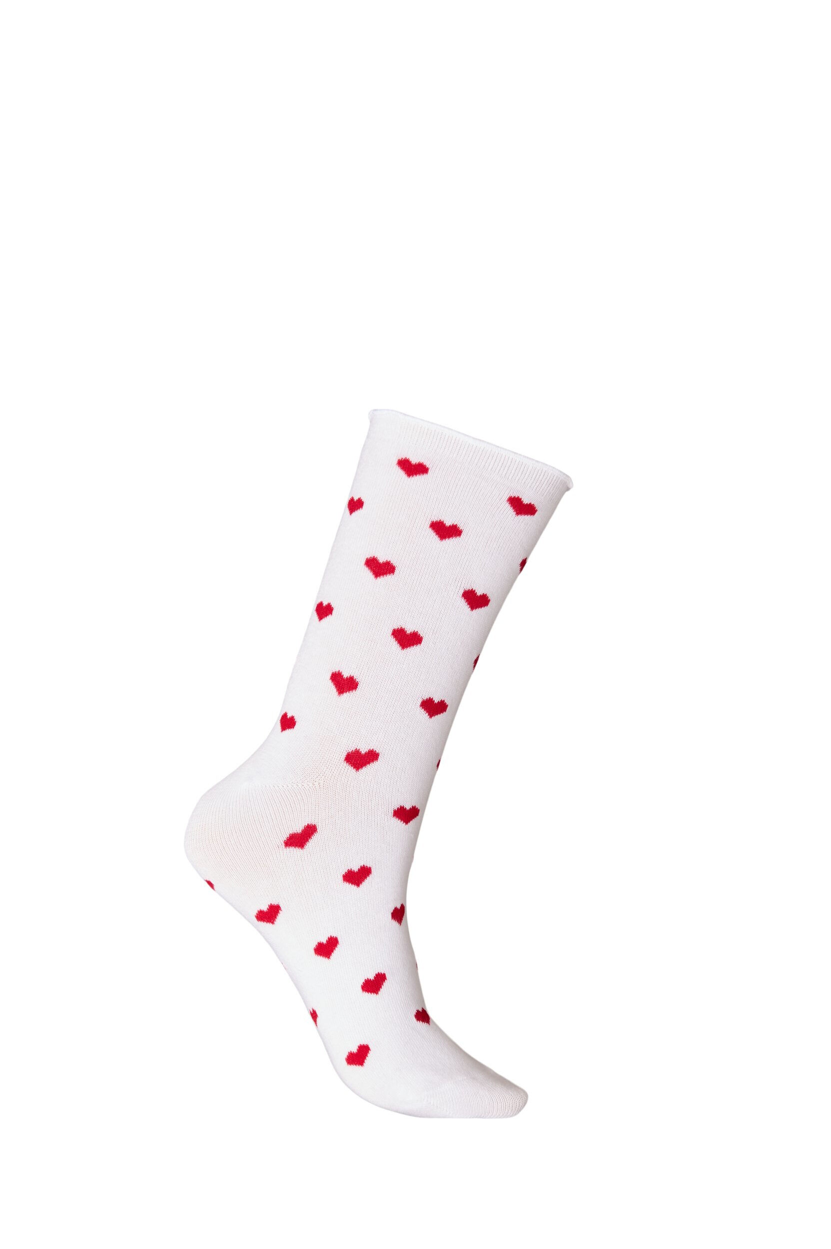 ZizzifashionCotton socks with patterns, White, Packshot image number 1