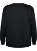 Sweatshirt with embroidered text, Black, Packshot image number 1