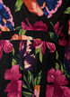 Maxi dress with a wrap-over neckline and long sleeves, Black, Packshot image number 2