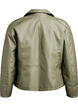 Faux leather biker jacket, Green, Packshot image number 1