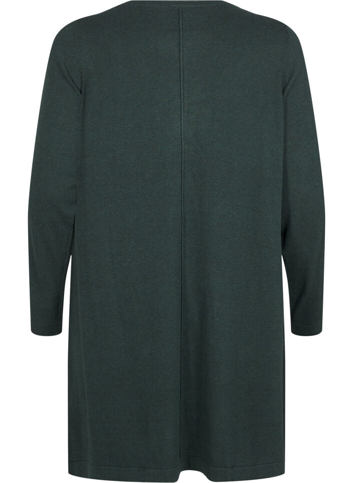 Knitted dress in cotton-viscose blend, Green, Packshot image number 1