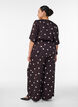 Viscose trousers with polka dots and wide legs, Brown, Model image number 2