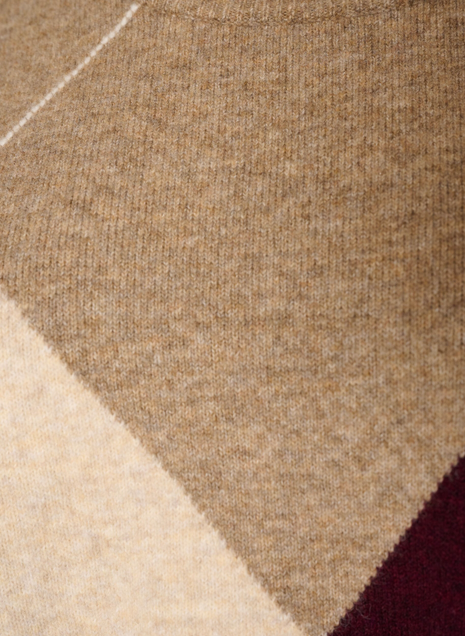 ZizzifashionKnit with harlequin pattern, Brown, Packshot image number 2