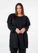 FLASH - Long-sleeved tunic with a round neck, Black, Model image number 0