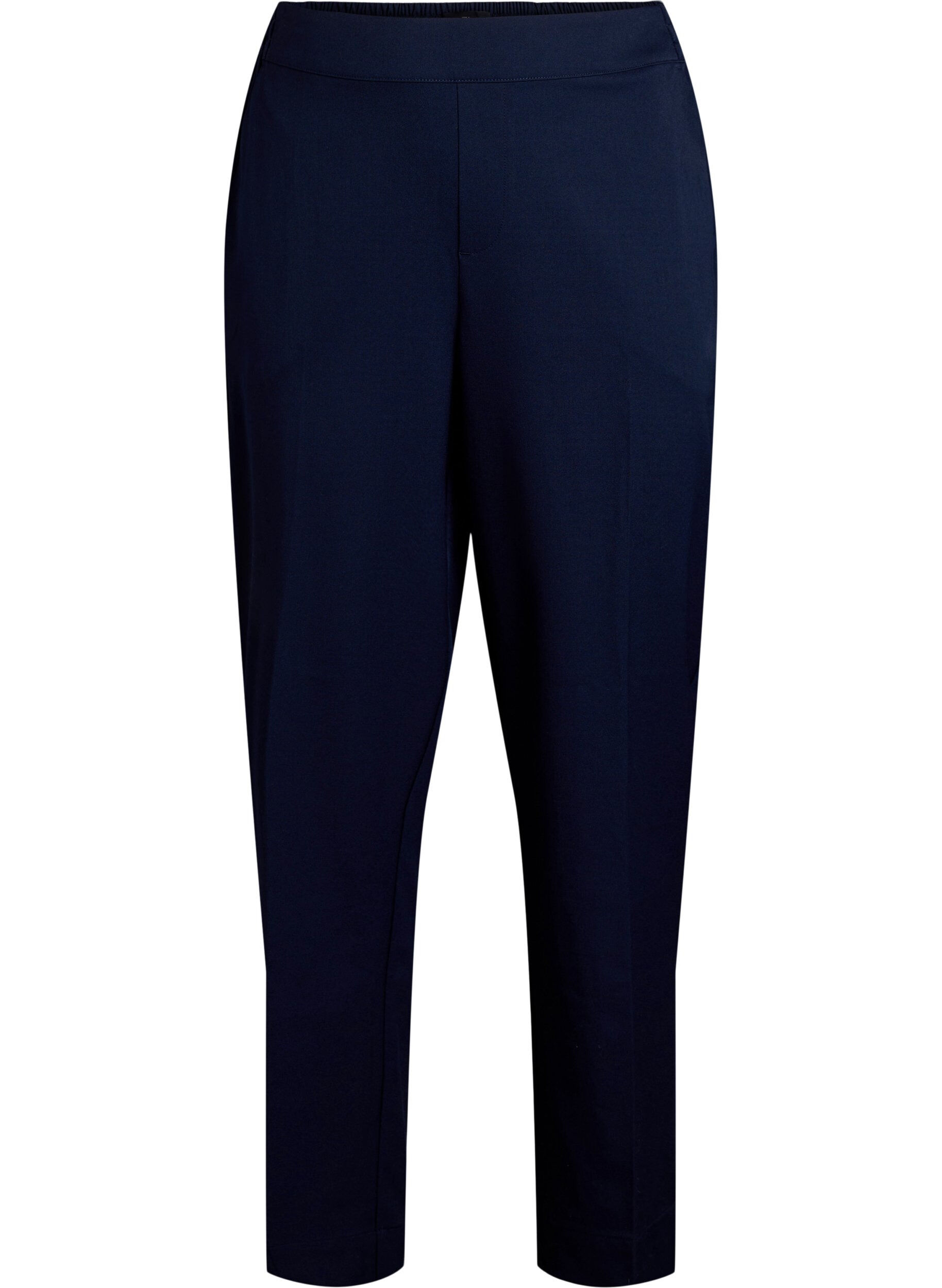 Zizzifashion Loose trousers with high waist, Blue, Packshot image number 0