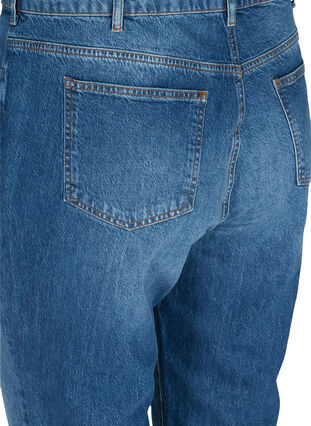 Cropped mom fit Mille jeans with a loose fit, Blue Denim 5, Packshot image number 3