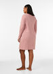 Nightgown in organic cotton with eyelet embroidery, Rose, Model image number 2