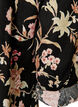 Long shirt in linen and viscose, Black, Packshot image number 3