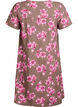 Short a-line dress with floral print, Brown, Packshot image number 1