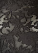 Sheer blouse with floral texture and long sleeves, Black, Packshot image number 2