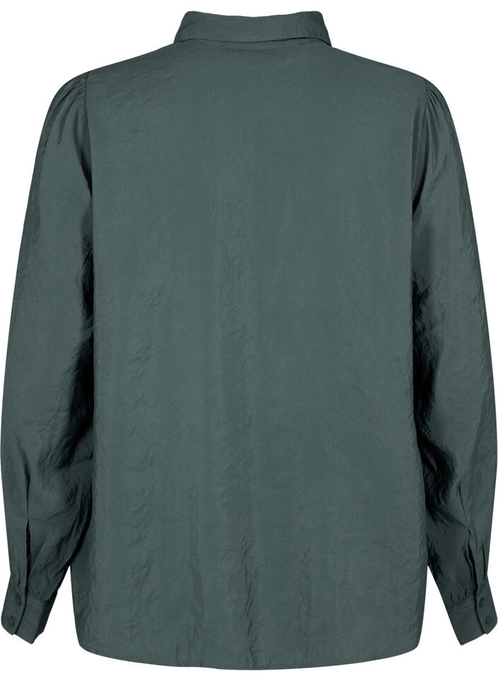 Long-sleeved shirt in TENCEL™ Modal, Dark Forest, Packshot image number 1