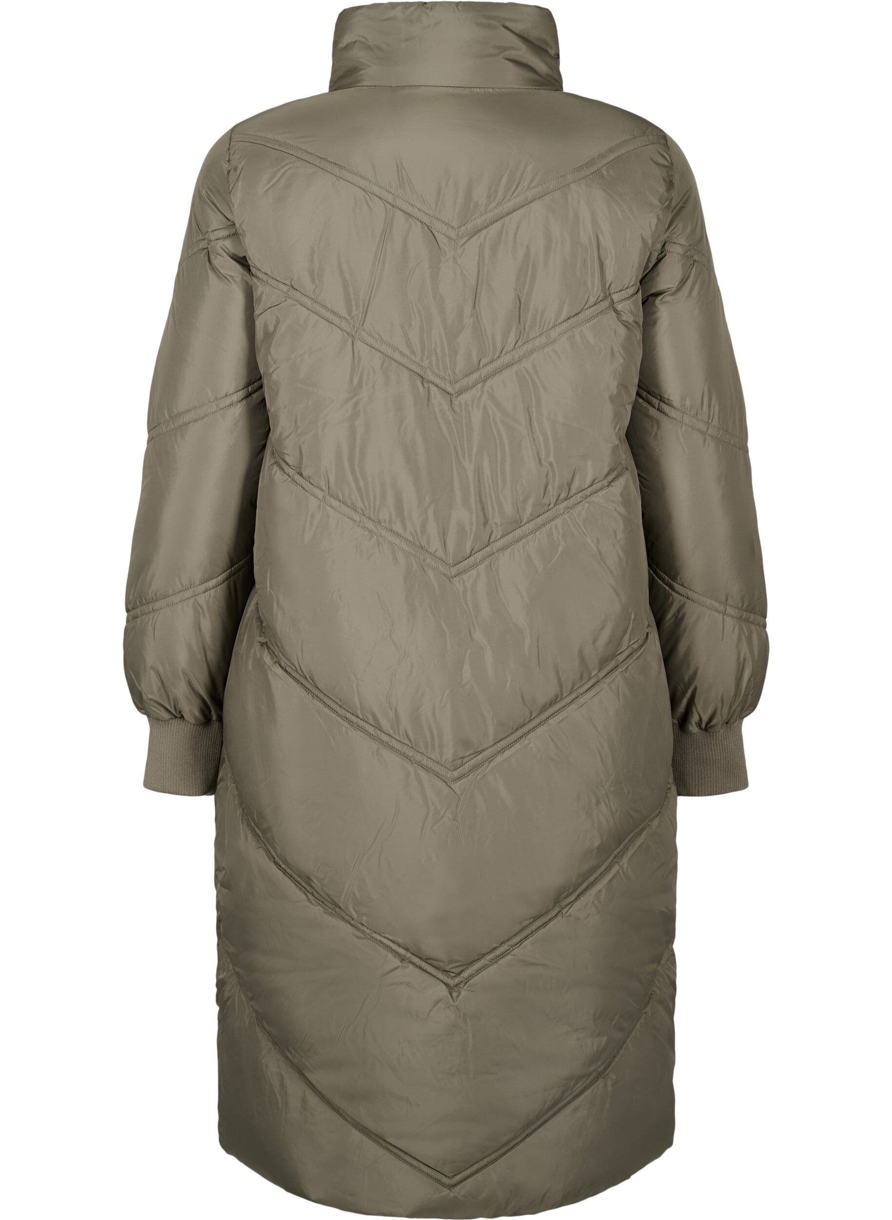 Zizzifashion Long puffer winter jacket, Bungee Cord , Packshot image number 1