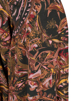 Long, printed viscose kimono, Paisley AOP, Packshot image number 2